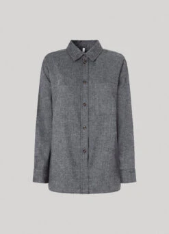HERRINGBONE COTTON OVERSHIRT -Winter Clothes Store PL304684 963 01 FL