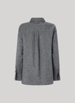 HERRINGBONE COTTON OVERSHIRT -Winter Clothes Store PL304684 963 02 FL