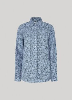 FLORAL PRINT COTTON SHIRT -Winter Clothes Store PL304686 0AA 01 FL