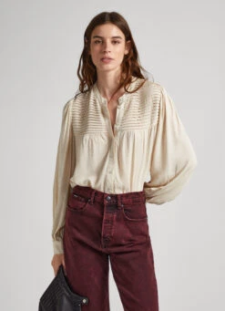 PLEATED BLOUSE