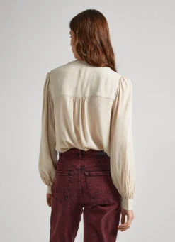 PLEATED BLOUSE -Winter Clothes Store PL304692 847 04 MO
