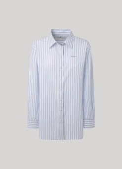 STRIPED POPLIN SHIRT -Winter Clothes Store PL304701 800 01 FL