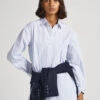 STRIPED POPLIN SHIRT