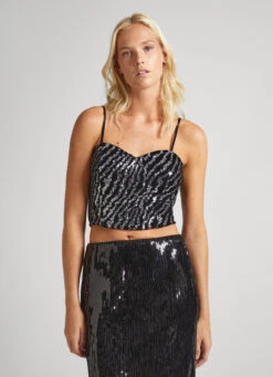 SEQUINED TANK TOP -Winter Clothes Store PL304732 999 03 MO