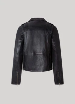 LAMB LEATHER BIKER JACKET -Winter Clothes Store PL402238 999 02 FL