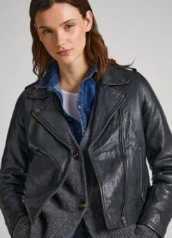LAMB LEATHER BIKER JACKET -Winter Clothes Store PL402238 999 03 MO