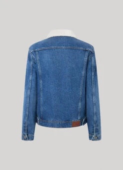 DENIM JACKET W/ SHEEPSKIN LINING -Winter Clothes Store PL402244HI7 000 02 FL