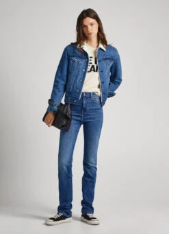 DENIM JACKET W/ SHEEPSKIN LINING -Winter Clothes Store PL402244HI7 000 02 MO