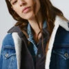 DENIM JACKET W/ SHEEPSKIN LINING