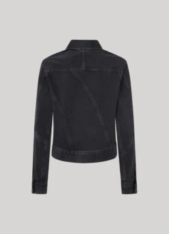 DENIM JACKET WITH SEAM DETAILS -Winter Clothes Store PL402248 000 02 FL