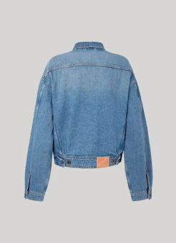 OVERSIZED DENIM JACKET -Winter Clothes Store PL402251 000 02 FL