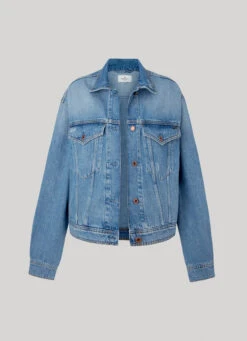 OVERSIZED DENIM JACKET -Winter Clothes Store PL402251 000 03 FL