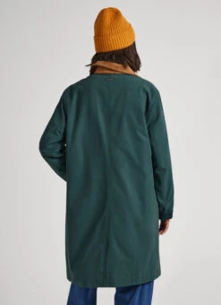 LONG JACKET WITH CORDUROY COLLAR -Winter Clothes Store PL402265 692 05 MO