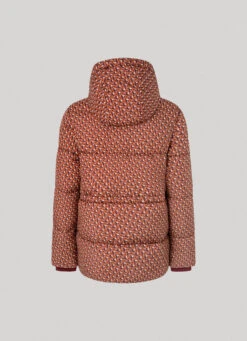 GEOMETRIC PRINT PUFFER JACKET -Winter Clothes Store PL402266 0AA 02 FL