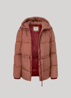 GEOMETRIC PRINT PUFFER JACKET -Winter Clothes Store PL402266 0AA 03 FL