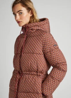 GEOMETRIC PRINT PUFFER JACKET -Winter Clothes Store PL402266 0AA 03 MO