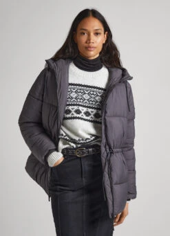 HOODED PUFFER JACKET