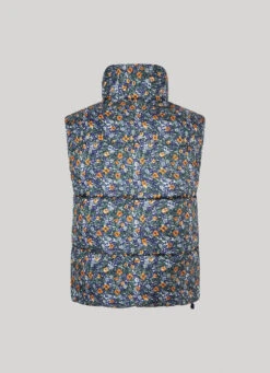 FLORAL PADDED WAISTCOAT -Winter Clothes Store PL402282 0AA 02 FL