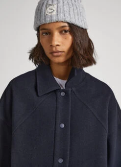 WOOL BLEND HERRINGBONE PRINT JACKET -Winter Clothes Store PL402290 594 03 MO