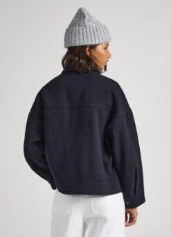 WOOL BLEND HERRINGBONE PRINT JACKET -Winter Clothes Store PL402290 594 04 MO