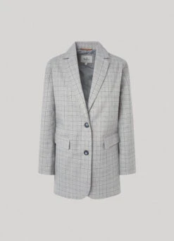 CHECKED TWILL BLAZER 15 CHECKED TWILL BLAZER -Winter Clothes Store PL402293 0AA 01 FL