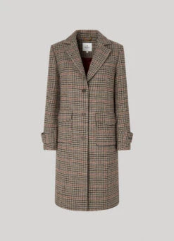 WOOL HOUNDSTOOTH COAT -Winter Clothes Store PL402295 0AA 01 FL