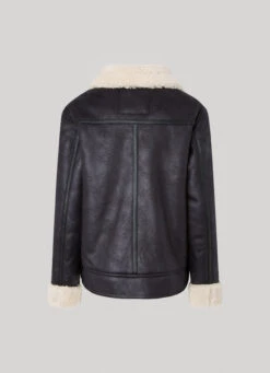 FLEECE LINED BIKER JACKET -Winter Clothes Store PL402299 999 02 FL