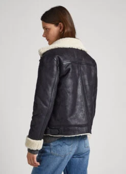 FLEECE LINED BIKER JACKET -Winter Clothes Store PL402299 999 05 MO