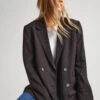 DOUBLE BREASTED BLAZER -Winter Clothes Store PL402305 999 01 MO
