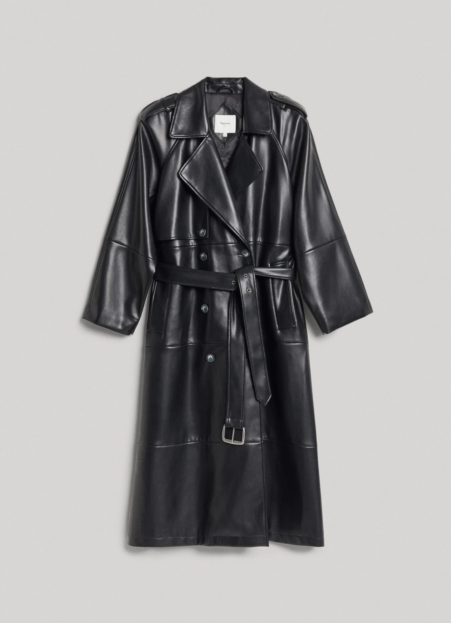 FAUX LEATHER TRENCH COAT 8 FAUX LEATHER TRENCH COAT - Image 6