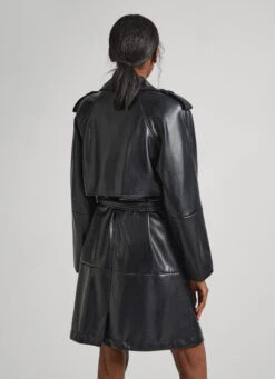 FAUX LEATHER TRENCH COAT 14 FAUX LEATHER TRENCH COAT -Winter Clothes Store PL402309 999 05 MO