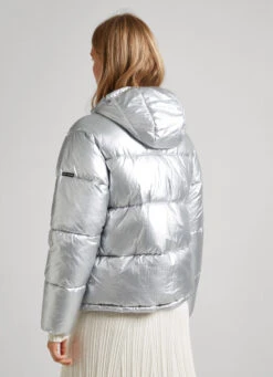 SILVER PUFFER JACKET -Winter Clothes Store PL402313 934 05 MO