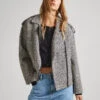 WOOL TWEED JACKET -Winter Clothes Store PL402315 0AA 01 MO