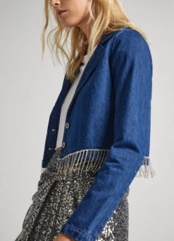 CROPPED DENIM JACKET