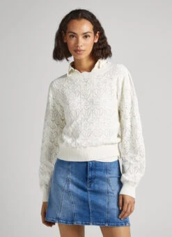 HEARTS OPENWORK KNIT