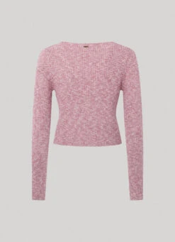 HEATHERED MELANGE COTTON CARDIGAN -Winter Clothes Store PL702012 278 02 FL