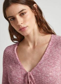 HEATHERED MELANGE COTTON CARDIGAN -Winter Clothes Store PL702012 278 04 MO