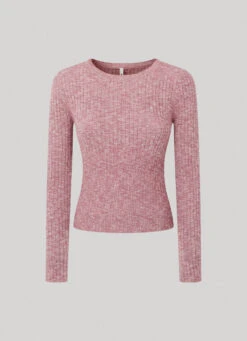 HEATHERED MELANGE COTTON TOP -Winter Clothes Store PL702013 278 01 FL