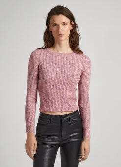 HEATHERED MELANGE COTTON TOP