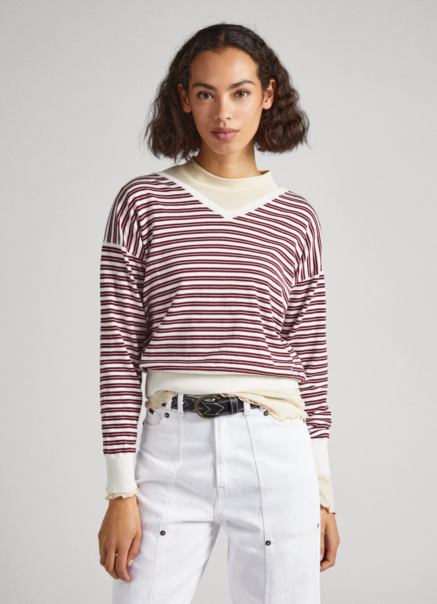 STRIPED PIMA COTTON JUMPER 3 STRIPED PIMA COTTON JUMPER
