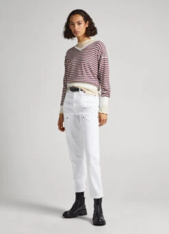 STRIPED PIMA COTTON JUMPER 10 STRIPED PIMA COTTON JUMPER -Winter Clothes Store PL702015 0AA 02 MO