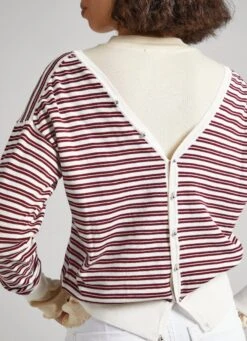 STRIPED PIMA COTTON JUMPER 11 STRIPED PIMA COTTON JUMPER -Winter Clothes Store PL702015 0AA 03 MO
