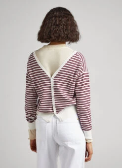 STRIPED PIMA COTTON JUMPER 12 STRIPED PIMA COTTON JUMPER -Winter Clothes Store PL702015 0AA 04 MO