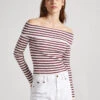 BARDOT STRIPE PRINT TOP -Winter Clothes Store PL702016 0AA 01 MO