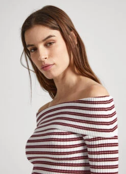 BARDOT STRIPE PRINT TOP 10 BARDOT STRIPE PRINT TOP -Winter Clothes Store PL702016 0AA 03 MO