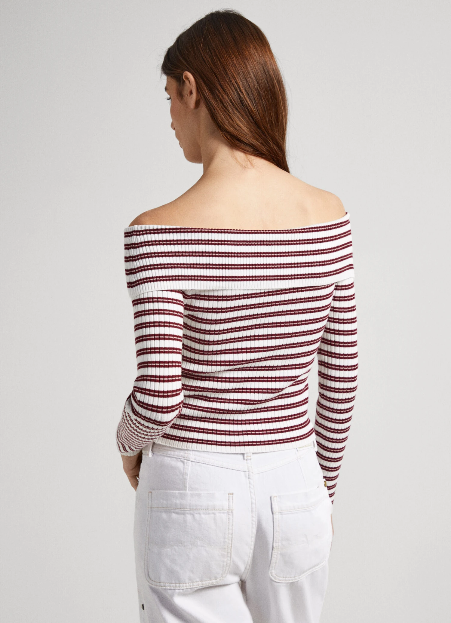 BARDOT STRIPE PRINT TOP 6 BARDOT STRIPE PRINT TOP - Image 4
