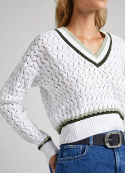 DIAMOND OPENWORK KNIT -Winter Clothes Store PL702018 800 04 MO