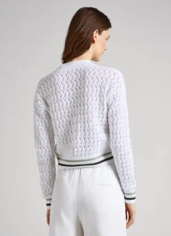DIAMOND OPENWORK CARDIGAN -Winter Clothes Store PL702019 800 04 MO