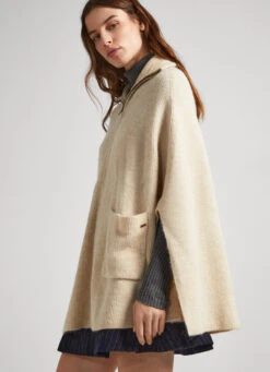 RIBBED CAPE CARDIGAN 11 RIBBED CAPE CARDIGAN -Winter Clothes Store PL702029 847 03 MO