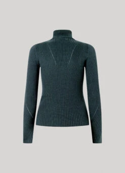 HIGH NECK RIBBED KNIT -Winter Clothes Store PL702030 692 02 FL